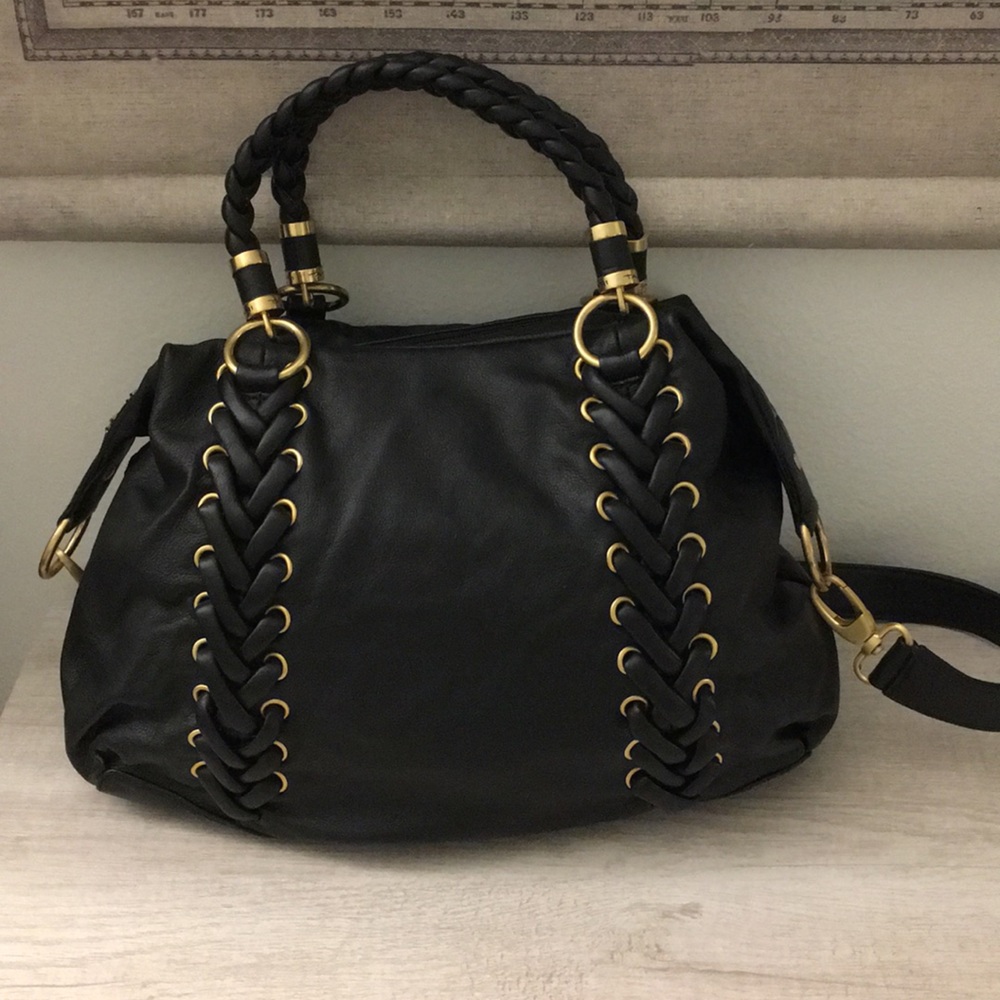 Tahari Shoulder Bag with Braided straps.